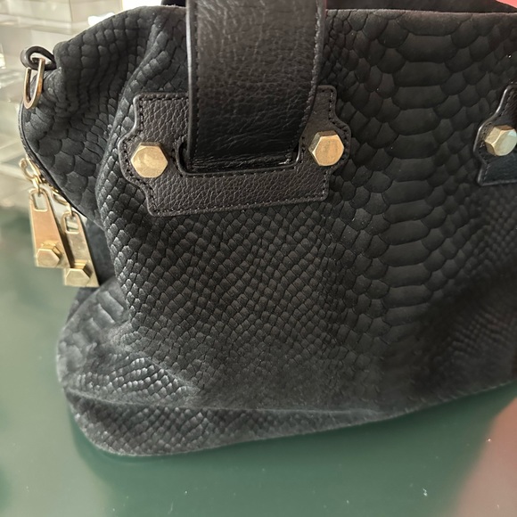 Nanette Lepore embossed suede handbag - Picture 4 of 7